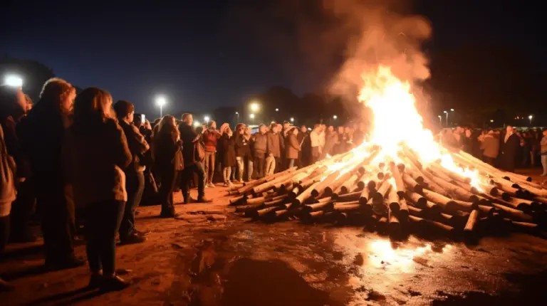 Celebración de las Hogueras de San Juan en Uruguay: Un espectáculo de Fuego y Tradición